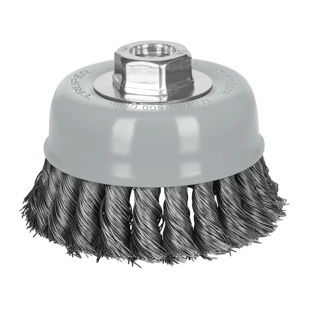 CARDA COPA 4" ALAMBRE TRENZADO FINO 100852 TRUPER