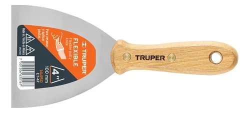 ESPATULA FLEXIBLE 4" MANGO DE MADERA 14450 TRUPER
