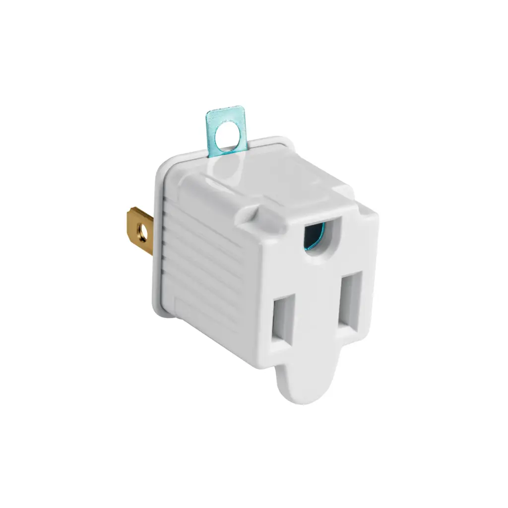 ADAPTADOR POLARIZADO 3 A 2, BLANCO 46255 VOLTECK