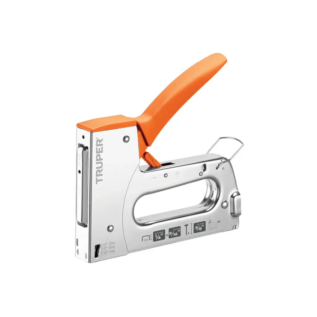 ENGRAPADORA TIPO PISTOLA 1/4", 5/16", 3/8", CON 200 GRAPAS, 17963 TRUPER