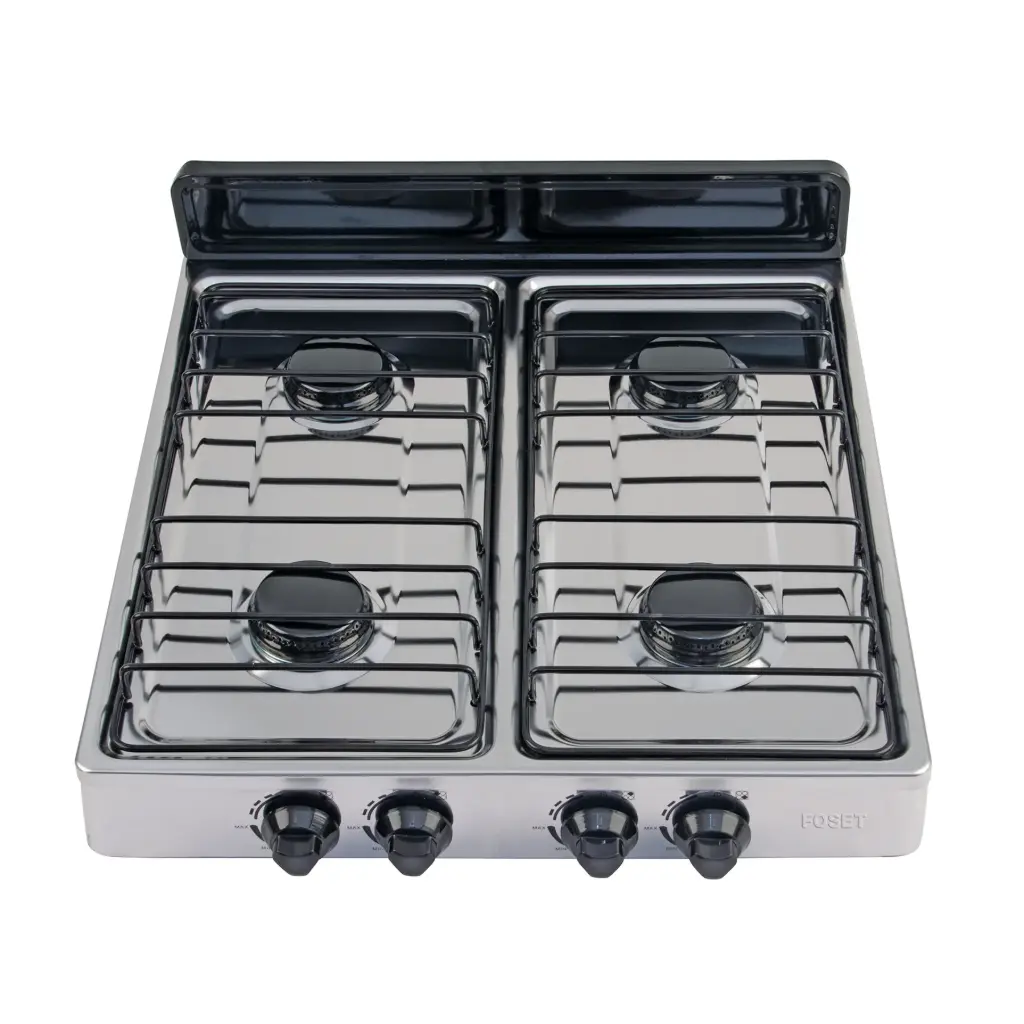 PARRILLA DE GAS DE SOBREPONER 4 QUEMADORES, INOX 48235 FOSET