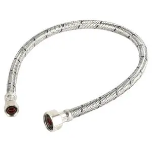 TUBO ABASTO A.INOX LAVAM 1/2"X3/8"X55CM 45490 FOSET