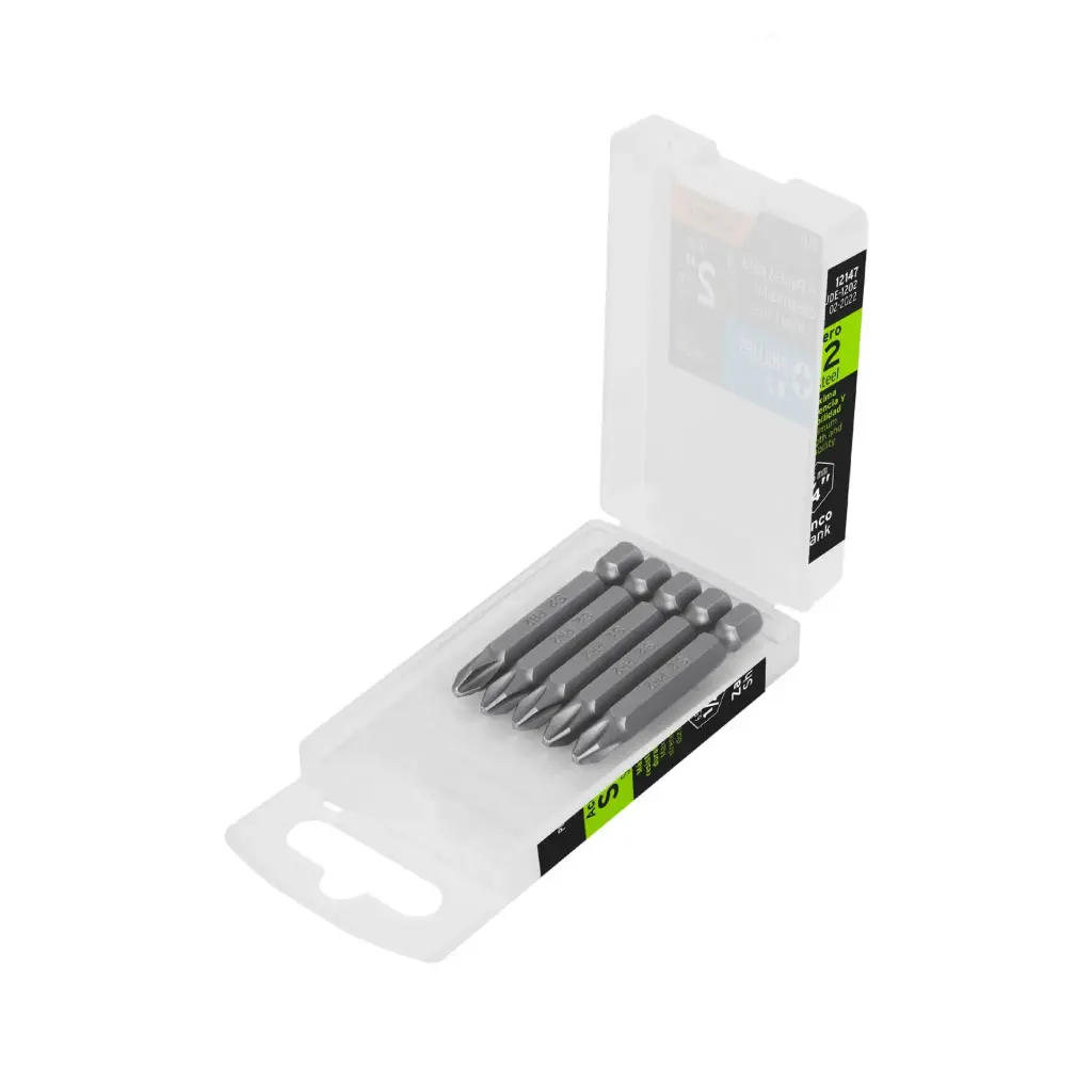 ESTUCHE 5 PUNTAS LARGO 2" CRUZ PH2 12147 TRUPER