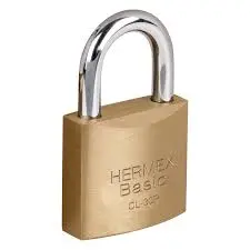 CANDADO LATON 40MM G/CORTO 23515 HERMEX  
