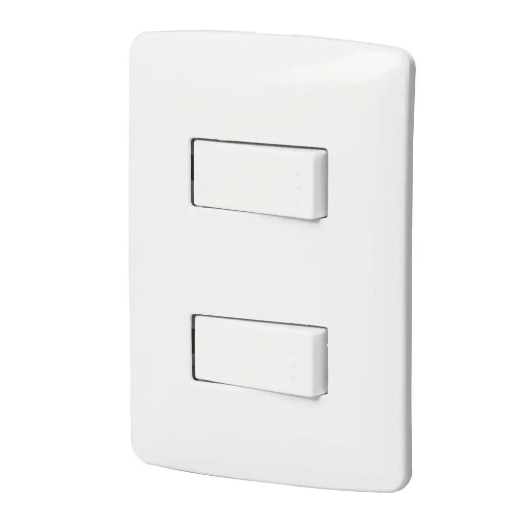[46462] PLACA INTREGADA DOBLE BLANCO 46462 VOLTECK