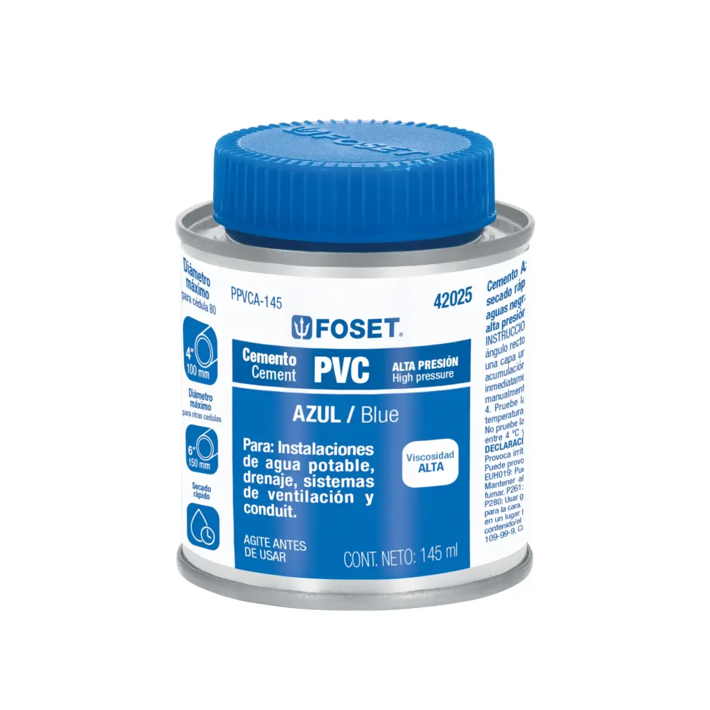 [42025] CEMENTO AZUL PARA PVC 145 ML, 42025 FOSET
