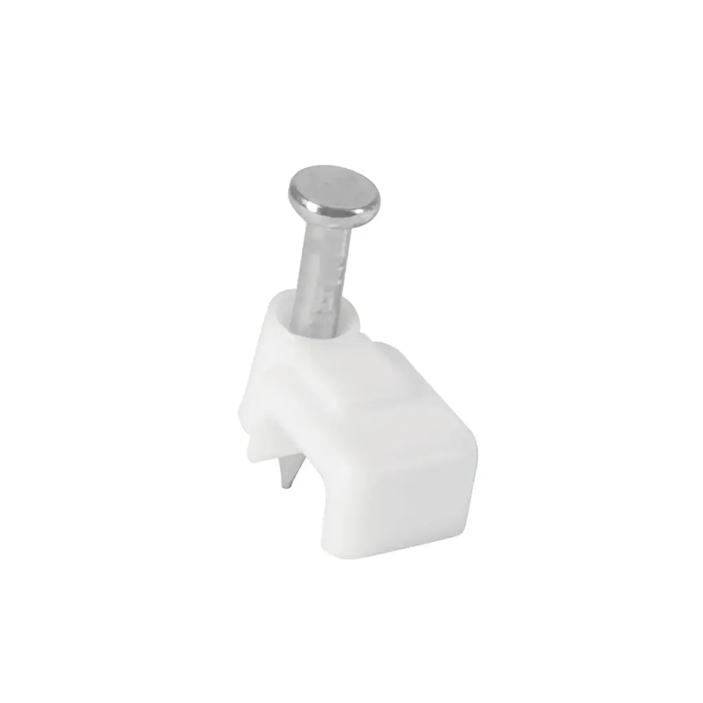 [48277] GRAPA CUADRADAS PLAST 6MM BLANCAS 48277 VOLTECK