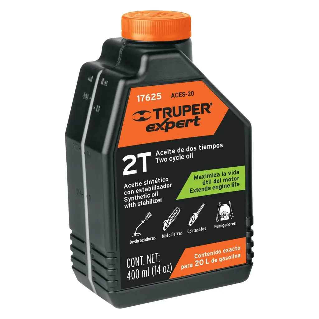 [RI00035] ACEITE P/MOTOR 2 TIEMPOS 16ONZ 17625 TRUPER