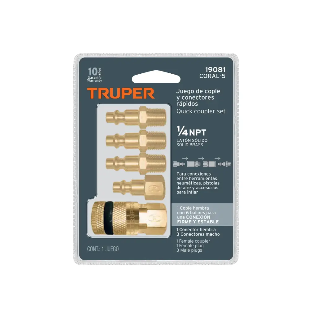 [RI00042] ACOPLE Y CONECTORES LATON 19081 TRUPER