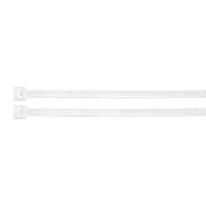 [RI00595] CINCHO PLAST BLANCO 6"X2.5MM (100) 44301 VOLTECK
