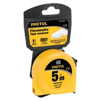 [RI00637] CINTA METRICA 5MTS AMARILLA  21606 PRETUL