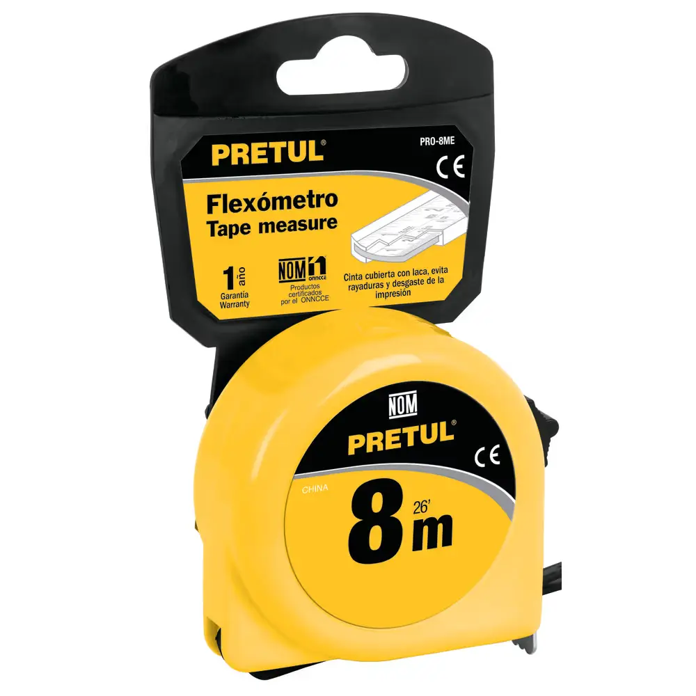 [RI00638] CINTA METRICA 8MTS 21603 PRETUL