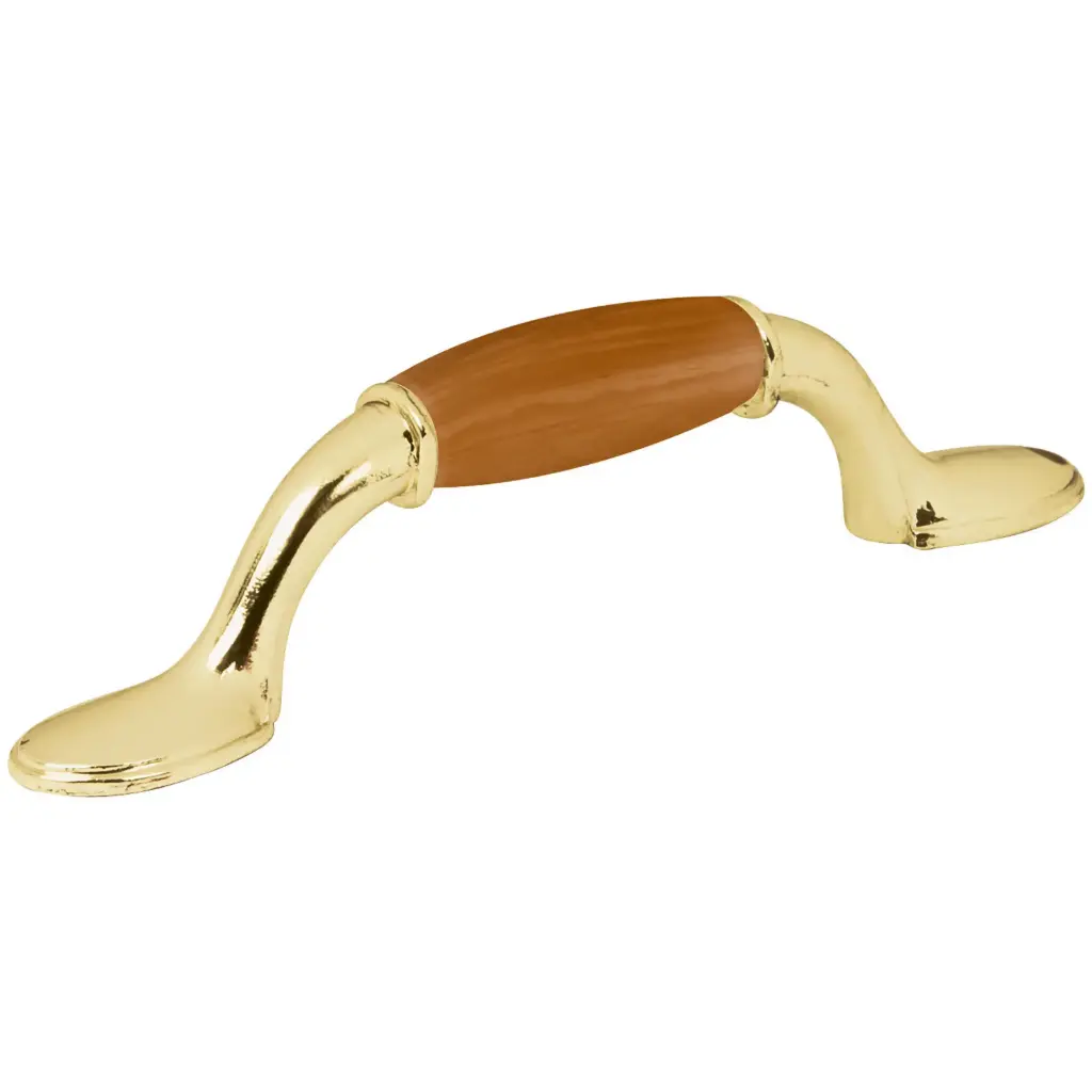 [RI01123] HALADERA LATON BRILLANTE MADERA 43832 HERMEX