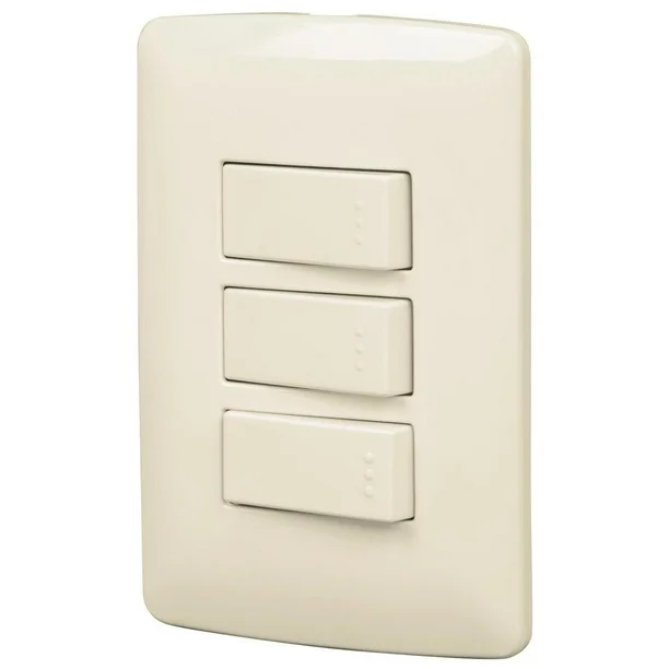 [RI01915] SWITCH DOBLE MARFIL 1-3 VIAS 48665 VOLTECK